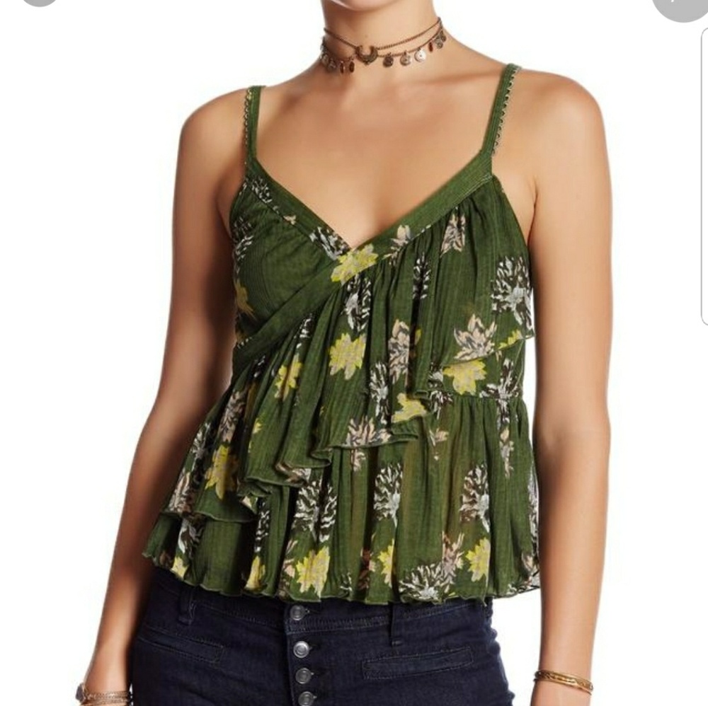 Free People | Top Green  | L |  sleeveless